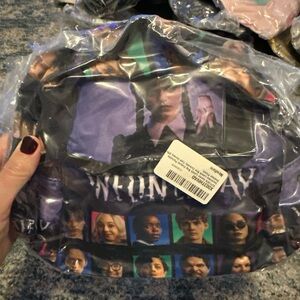 Wednesday insulated bag Purple Character Print Backpack